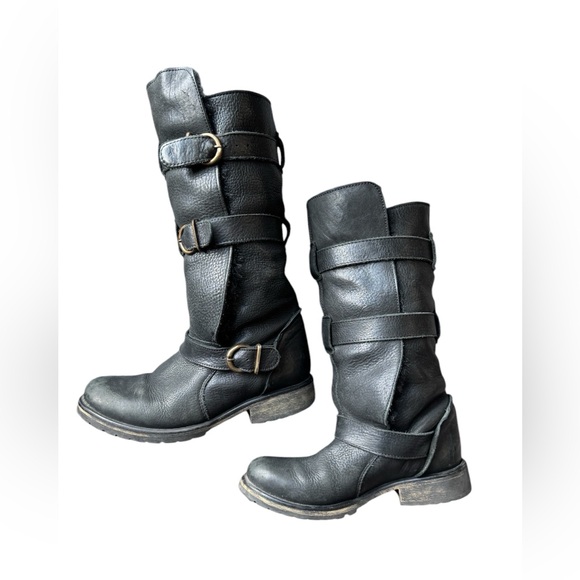 Steve Madden Faux Fur Combat Boots - Picture 3 of 7